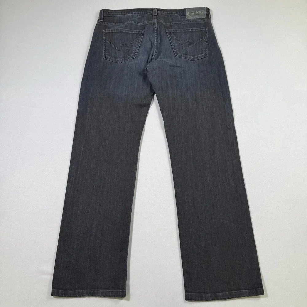Citizens Of Humanity Jeans Mens 34x32 SID Relaxed Straight Leg Dark Blue Stretch